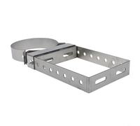 FACAIIO Support de tuyau de cheminée réglable en acier inoxydable de 15,2 cm, support mural sécurisé pour conduit de cheminée de 150 mm, clip de support robuste pour poêle à bois, cheminée, chaudière
