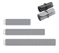 FACAIIO Tapis de séchage en silicone 70 cm pour grand égouttoir à vaisselle antidérapant, résistant à la chaleur, passe au lave-vaisselle, noir