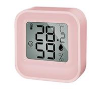 FACAIIO Thermomètre hygromètre numérique LCD compact pour la qualité de l'air intérieur, mesure de température et d'humidité précise avec affichage visage souriant