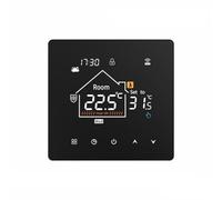 FACAIIO Thermostat WiFi pour chauffage au sol programmable 5+2 jours pour application Tuya Télécommande Luminosité réglable Noir