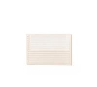 Face dos pour cache en aluminium blanc crème taille M - - 23AM9001-DOS