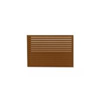 Face dos pour cache en aluminium brun argile taille M - - 23AM8003-DOS