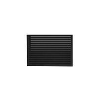 Face dos pour cache en aluminium noir foncé taille M - - 23AM9005-DOS