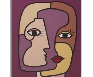 FACES IMPRIMÉES PEINTES NOUVEAU -A-