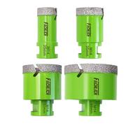 FACHLICH Forets Diamant 25/35/50/68mm Trépan Diamant Scie Cloche avec Filetage M14 pour Perçage à sec en Porcelaine Carrelage Granit Marbre