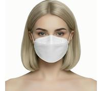 faciemF masques respiratoires FFP2 DM LK | 100% fabriqués en Allemagne | Masque de protection en forme de poisson | Certifié CE notifié GEPTEST (2233) et OEKO TEX | 4 couches, sachet individuel