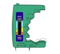 Facile à lire pour testeur de batterie LCD pour cellules C D AA AAA N 9 V | L'analyseur numérique affiche les barres de tension ; empêche efficacement les recharges inutiles et les déchets