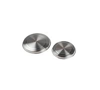 Fackelmann 12306 Lot de 2 caches plaques de cuisson gaz et électrique, cache plaque de cuisson, Acier inoxydable, 16 et 20 cm, Aluminium
