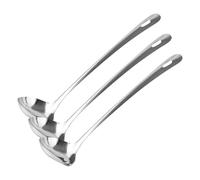 Fackelmann 24357 Lara Cuillère à Sauce Acier Inoxydable Argent 28 x 7,8 x 6,5 cm (Lot de 3)