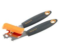 Fackelmann 25219 Soft Ouvre-boîte Métal/PP/TPR/ABS Gris/Orange/Argent 19 cm