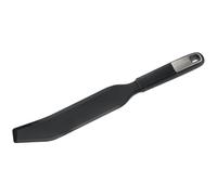 Fackelmann 25781 Spatule extra longue silicone, spatule à racler, spatule longue pour robot culinaire, racloir, Silicone, Plastique, Noir, 33 cm