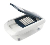 Fackelmann 27901 Trancheur multifonction, trancheuse, trancheuse de cuisine, trancheur manuel, Plastique, Acier inoxydable, 25,5 x 14 x 9,5 cm