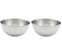 Fackelmann 28661 Bol à mixer en inox, Bol à mélanger, Saladier en métal, Acier inoxydable, 25 cm, Argent (Silver) (Lot de 2)