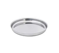 Fackelmann 29589 plateau, plateau pour fruit de mer, plateau de fruits de mer inox, grand plat à huître, Acier inoxydable, 34,7 cm, Gris
