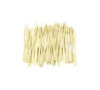 Lot de 50 pics à apéritif forme fourchette 8,5 cm Fackelmann Wood Edition Bois G