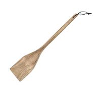 FACKELMANN 30891 Spatule 33 cm en Bois d'acacia de qualité supérieure à Suspendre sur des Rubans en Cuir synthétique - Design Naturel Moderne - Couleur : Marron - Quantité : 1 pièce