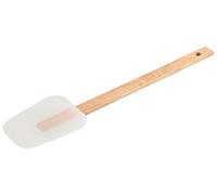 Fackelmann 30940 Spatule bout transparent pour pâtisserie, spatule en silicone, Silicone, Bois, 32 cm.