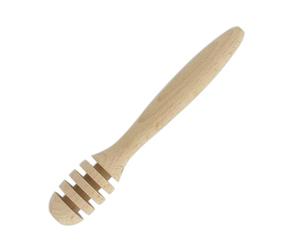 Fackelmann 30955 Cuillère à miel torsadée, cuillère à miel, Bois, 17 cm, Marron