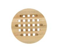Fackelmann 3099050 Dessous de plat rond en bois, dessous de plat en bois, dessous de plat, sous plat, repose plat, Bois, 17,8 cm