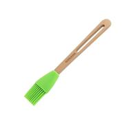 Fackelmann 31061 Pinceau de Cuisine, Pinceau de pâtisserie, Ustensile de Cuisine, Bois, Silicone, Vert, 26 cm x 2,8 cm
