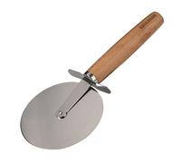 Fackelmann 31118 Roulette à pizza 10 cm, coupe pizza, roulette pizza, coupe pizza roulette, roulette a pizza, roulette patisserie, Bois, Acier inoxydable, 23 x 10 cm, Marron