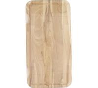 Fackelmann 3181050 Planche à découper rectangulaire avec rainure, planche à découper en bois, planche à pain, planche à découper, Bois, 45 x 25 x 1,6 cm (Lot de 5)