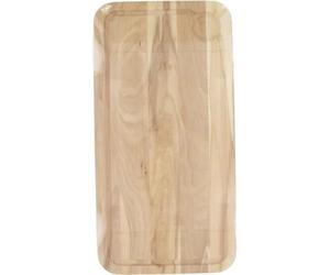 Fackelmann 3181050 Planche à découper rectangulaire avec rainure, planche à découper en bois, planche à pain, planche à découper, Bois, 45 x 25 x 1,6 cm (Lot de 5)