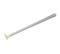 Fackelmann 33011 Racloir fond de pot, racloir manche long, racloir, Silicone, Bioplastique, Gris, Vert pâle, 23 x 1,4 x 2,3 cm