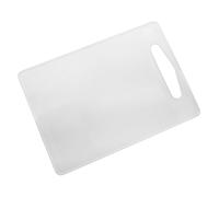 Fackelmann 39015 Planche à découper transparente, Planche rectangulaire avec trou de suspension, ustensile de cuisine, Blanc transparent, Plastique, 34 x 24 cm