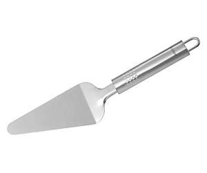 Fackelmann 40425 Pelle à Tarte avec Poignée Ovale Acier Inoxydable Argent 26 x 6 x 1,5 cm