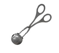 Fackelmann 40921 Pince en forme de boulettes de viande, boules de melon, poisson, riz, tofu etc. 3,5 cm, en acier, Sybaris, (couleur : argent), quantité : 1 pièce inoxydable.