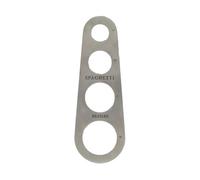 Fackelmann 40933 Mesureur À Spaghettis, Doseur À Spaghettis, Dose De Spaghettis Pour 1 À 4 Personnes, Acier Inoxydable, 18,5x6,5cm