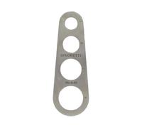 Fackelmann 40933 Mesureur à spaghettis, Doseur à spaghettis, Dose de spaghettis pour 1 à 4 personnes, Acier inoxydable, 18,5x6,5cm, Beige