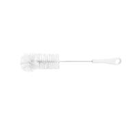 Fackelmann 41580 Goupillon de nettoyage pour gourde et bouteille, goupillon bouteille, goupillon biberon, Plastique, Nylon, Blanc, 33 cm