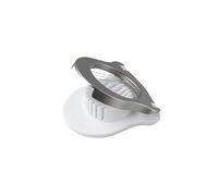 Fackelmann 41898 Coupe Oeuf, Coupe Oeufs durs, trancheur à Oeufs, Gadget Cuisine, Gadget Cuisine Pratique, Accessoire Cuisine, Tranche Oeuf, Acier Inoxydable, Plastique, 10,4 x 9,8 x 2 cm