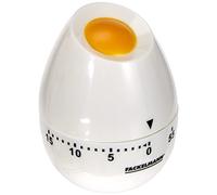 Fackelmann 41919 Funny Kitchen Minuteur Plastique Blanc/Jaune 8 x 6,5 cm