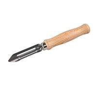 Fackelmann 41944 Eplucheur à légumes, couteau éplucheur, éplucheur, Bois, Acier inoxydable, 15,5 x 1,8 cm