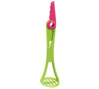 Fackelmann 42070 Ustensile de cuisine 4 en 1 pour avocat, ustensile pour avocat, couteau avocat, ustensile verrine avocat crevette, Plastique, Vert, Rose, 17,5 x 5 x 6,5 cm