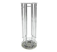 Fackelmann 42165 Porte capsule Dolce Gusto, porte dosette Dolce Gusto, Distributeur de caspule Dolce Gusto, Acier chromé, 32,6 x 12,5 cm, Gris