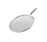 Fackelmann 42344 Couvercle anti-projections, couvercle de cuisson anti-projections d'huile, Plastique, Acier inoxydable, 43,5 x 28,9 x 0,6 cm