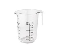 Fackelmann 42411 Verre Doseur De 1 Litre, Verre À Mesurer Pour Patisserie, Gobelet Mesureur Transparent, Cruche Graduée, Plastique, Transparent, 14,5 X 11 X 16 Cm