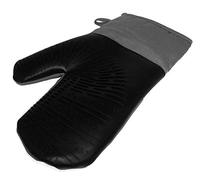 Fackelmann 42760 Gant de cuisine en silicone et tissu 28 cm avec passant pour suspension
