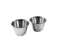 Fackelmann 43094 Set de 4 Moules pour Dariole Acier Inoxydable Argent 7 x 7 x 7 cm 100 ML