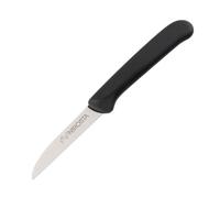 Fackelmann 43290 Nirosta Optima Couteau à légumes Acier Inoxydable/PP Noir/Argent 16 x 4,5 x 0,9 cm