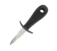 Fackelmann 43780 Couteau à huîtres, couteau pour ouvrir les huîtres, couteau pour huître, Plastique, Acier inoxydable, Noir, Rouge, 15,5 x 5,3 x 3,9 cm