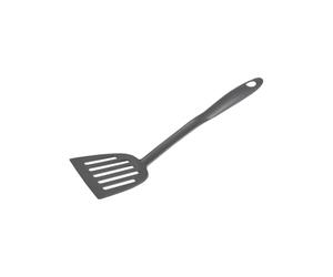 Fackelmann 44298 Pelle à Servir 33 cm pour Portionner et Servir vos Plats, Gratins, Lasagnes, Jusque 200° C, PBT Léger et Résistant, Manche Monobloc Ergonomique, à Suspendre, Gris