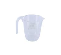 Fackelmann 44985 Verre doseur plastique, verre doseur cuisine, pichet doseur avec bec verseur, verre doseur 500 ml, verre mesureur cuisine, Plastique, Transparent, 11,2 x 9,8 cm