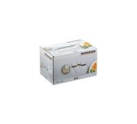 Fackelmann 4665250 Lot De 6 Moutardiers Avec Cuillères, Moutardier, Pot À Moutarde, Acier Inoxydable, Verre, 6 X 4,5 Cm