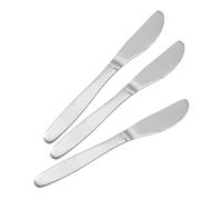 Fackelmann 47507 Nirosta Arlberg Set de 3 Couteaux de Table Acier Inoxydable Argent 18,5 x 2 x 1,1 cm
