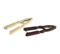 Fackelmann 48324 Casse Noix, Casse Noix et crustacés, Plastique, Aluminium, Marron, Beige, 18 x 5 x 1 cm